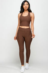 Textured BUTT LIFTED TWO piece set