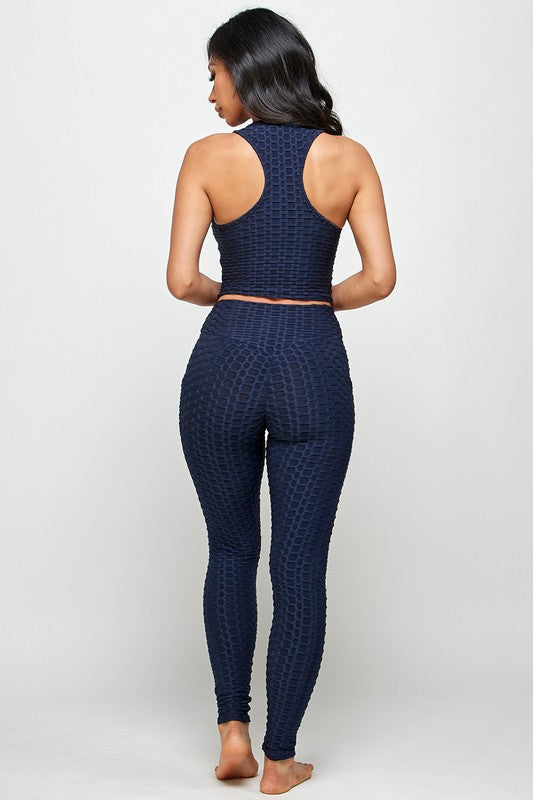 Textured BUTT LIFTED TWO piece set