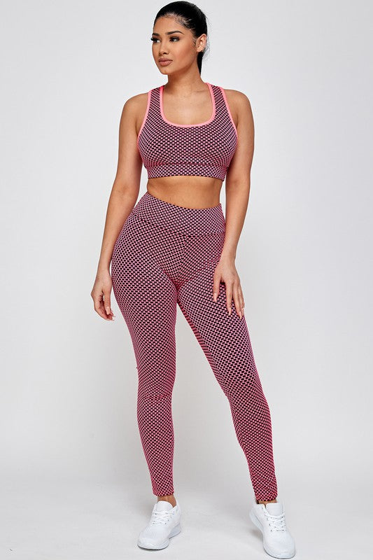 TWO  PC TIK TOK BUTT LIFTED LEGGINGS