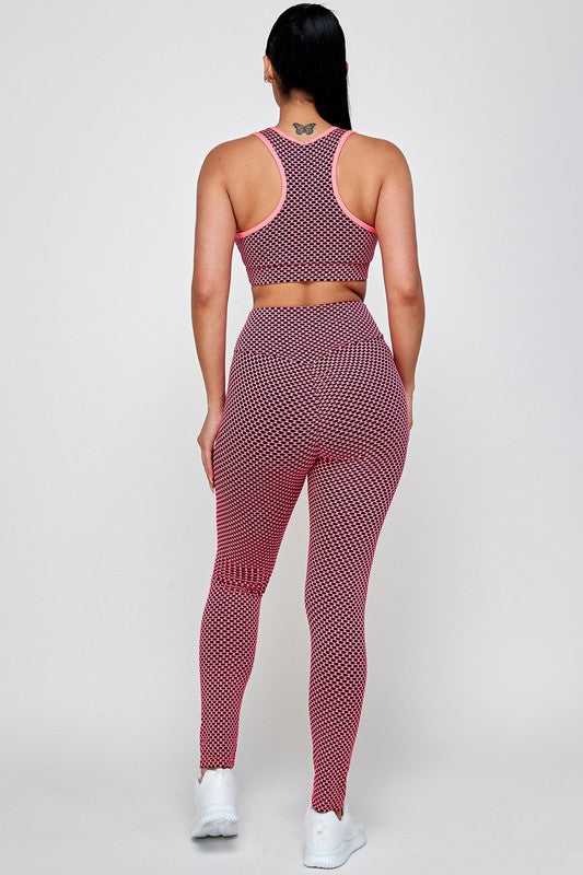 TWO  PC TIK TOK BUTT LIFTED LEGGINGS