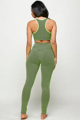 TWO  PC TIK TOK BUTT LIFTED LEGGINGS