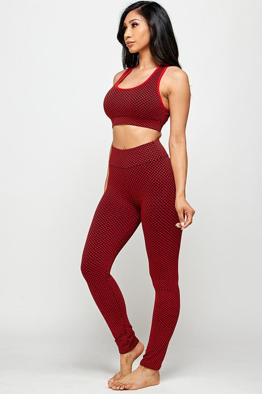 TWO  PC TIK TOK BUTT LIFTED LEGGINGS