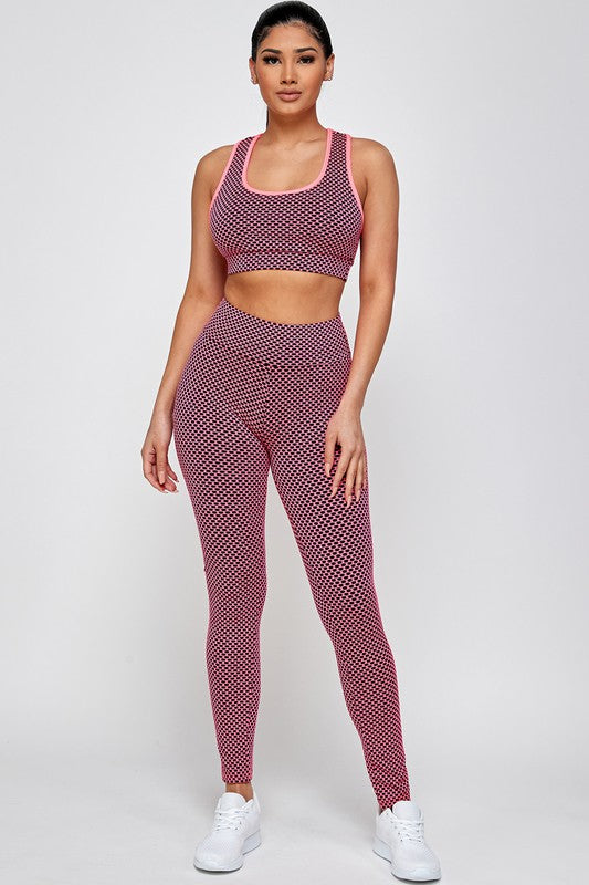 TWO  PC TIK TOK BUTT LIFTED LEGGINGS