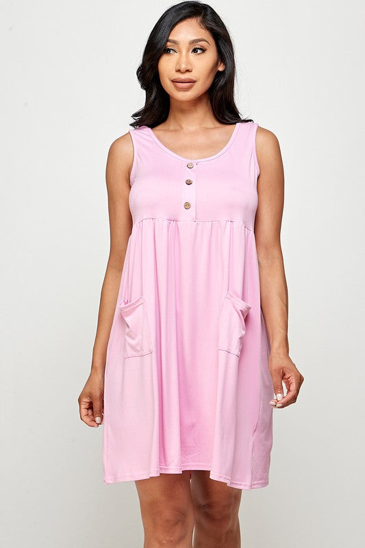 SLEEVELESS SUNDRESS WITH POCKET