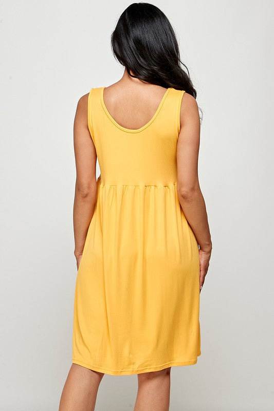 SLEEVELESS SUNDRESS WITH POCKET