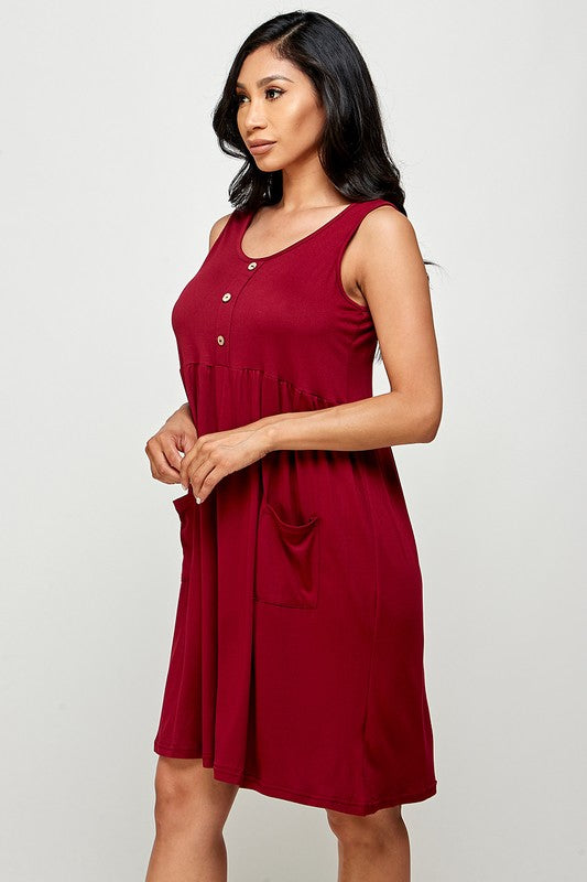 SLEEVELESS SUNDRESS WITH POCKET