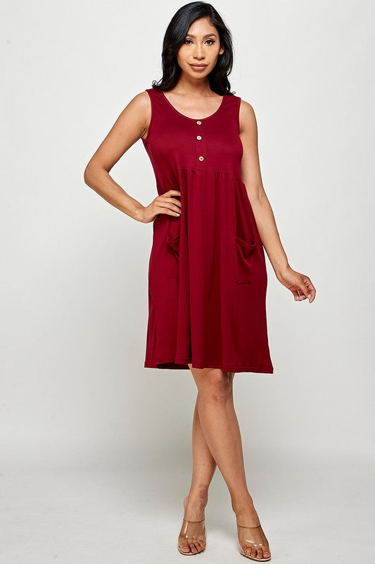 SLEEVELESS SUNDRESS WITH POCKET