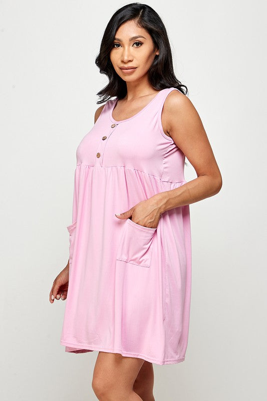 SLEEVELESS SUNDRESS WITH POCKET
