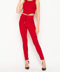 Thumbnail of TWO Piece Crop Top and Drawstring Legging Set