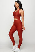 Thumbnail of SOLID SCRUNCH BRA TOP AND BUTT LIFT LEGGINGS SETS