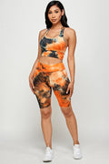 Thumbnail of TIE DYE RACERBACK BRA BIKE SET
