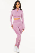 Thumbnail of SEAMLESS POP UP  ZIP UP ACTIVEWEAR SET