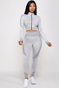 Thumbnail of SEAMLESS POP UP  ZIP UP ACTIVEWEAR SET
