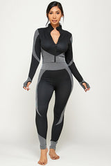 SEAMLESS POP UP  ZIP UP ACTIVEWEAR SET