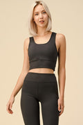 Thumbnail of PADDED BRA CROP TANK TOP WITH BIKER SHORT SET