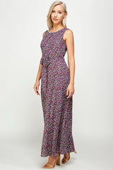MAXI FLORAL DRESS WITH LINING