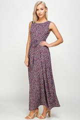 MAXI FLORAL DRESS WITH LINING