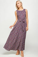 MAXI FLORAL DRESS WITH LINING