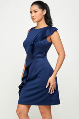 SOLID SLEEVELESS DRESS