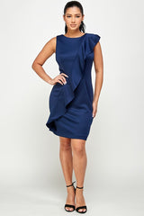 SOLID SLEEVELESS DRESS