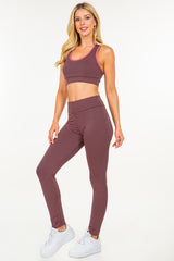 TWO  PC TIK TOK BUTT LIFTED LEGGINGS