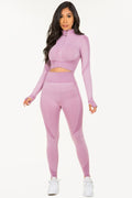 Thumbnail of SEAMLESS POP UP  ZIP UP ACTIVEWEAR SET