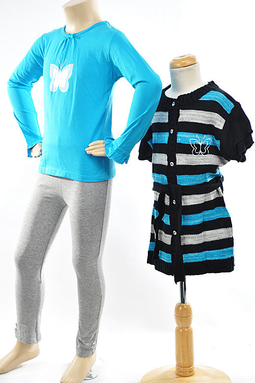 GIRLS THREE  PC SWEATER SET