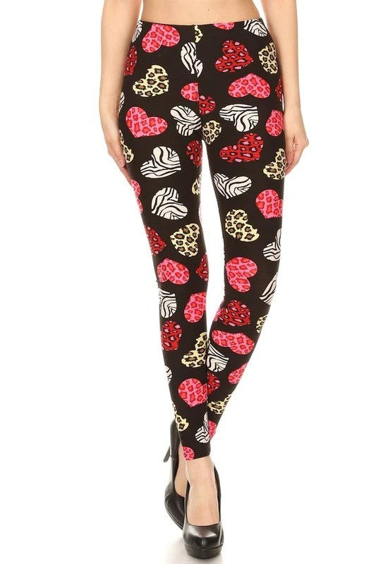 ADULT HEART BUTTERY SOFT LEGGINGS