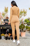 Thumbnail of CROPPED ZIP UP JACKET AND YOGA LEGGINGS SET