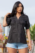 Thumbnail of Women's button down short sleeve Shirt