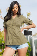 Thumbnail of Women's button down short sleeve Shirt