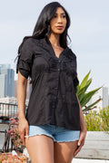 Thumbnail of Women's button down short sleeve Shirt
