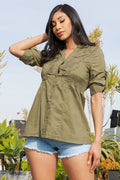 Thumbnail of Women's button down short sleeve Shirt