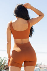 ACTIVE CROP TOP AND BIKER SHORT SET