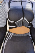 Thumbnail of SEAMLESS ACTIVE ZIP UP CROP JACKET AND PANTS SET