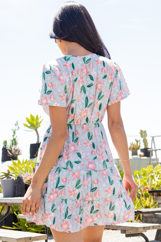 Vestido floral integral