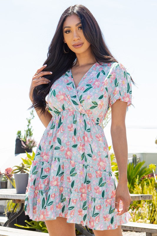 Vestido floral integral