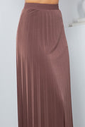 Thumbnail of SOLID WIDE PLEATED SKIRT WITH LINING