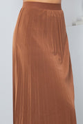 Thumbnail of SOLID WIDE PLEATED SKIRT WITH LINING