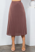 Thumbnail of SOLID WIDE PLEATED SKIRT WITH LINING
