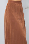 Thumbnail of SOLID WIDE PLEATED SKIRT WITH LINING