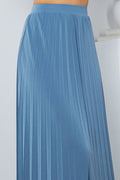 Thumbnail of SOLID WIDE PLEATED SKIRT WITH LINING