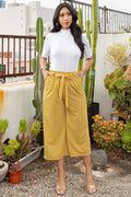 Thumbnail of PAPERBACK TIE-WAIST PLEAT SOLID WIDE LEG PANTS