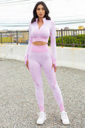 Thumbnail of SEAMLESS POP UP  ZIP UP ACTIVEWEAR SET