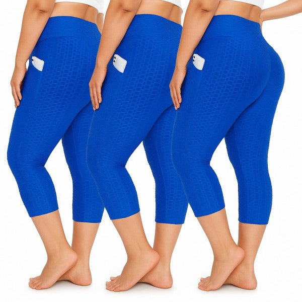 PLUS SIZE BUTT LIFT CAPRI LEGGINGS