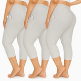 PLUS SIZE BUTT LIFT CAPRI LEGGINGS