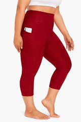 PLUS SIZE BUTT LIFT CAPRI LEGGINGS