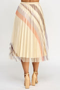 Thumbnail of High Waist Pleated Skirt Printed  Skirts