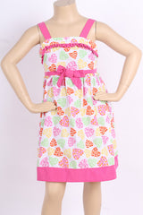 GIRLS FLORAL POPLIN SUNDRESS