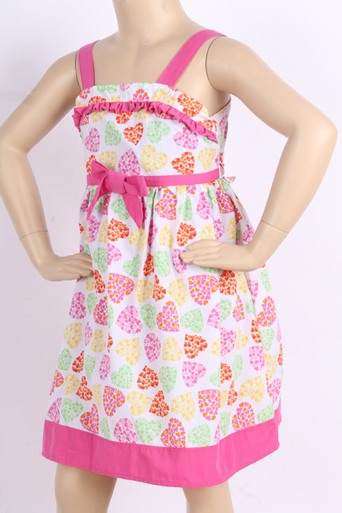 GIRLS FLORAL POPLIN SUNDRESS